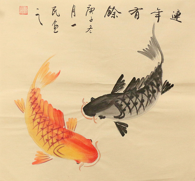 斗方花鸟作品——画家刘一民