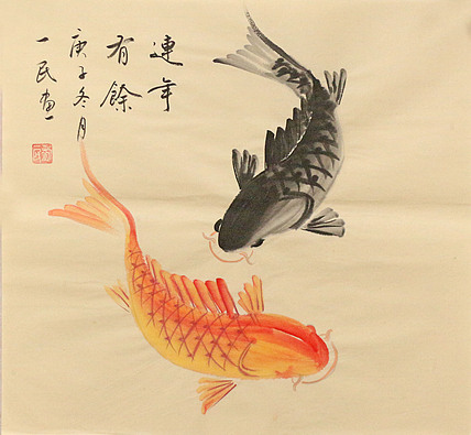 斗方花鸟作品——画家刘一民