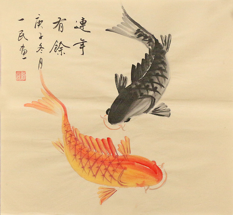 斗方花鸟作品——画家刘一民
