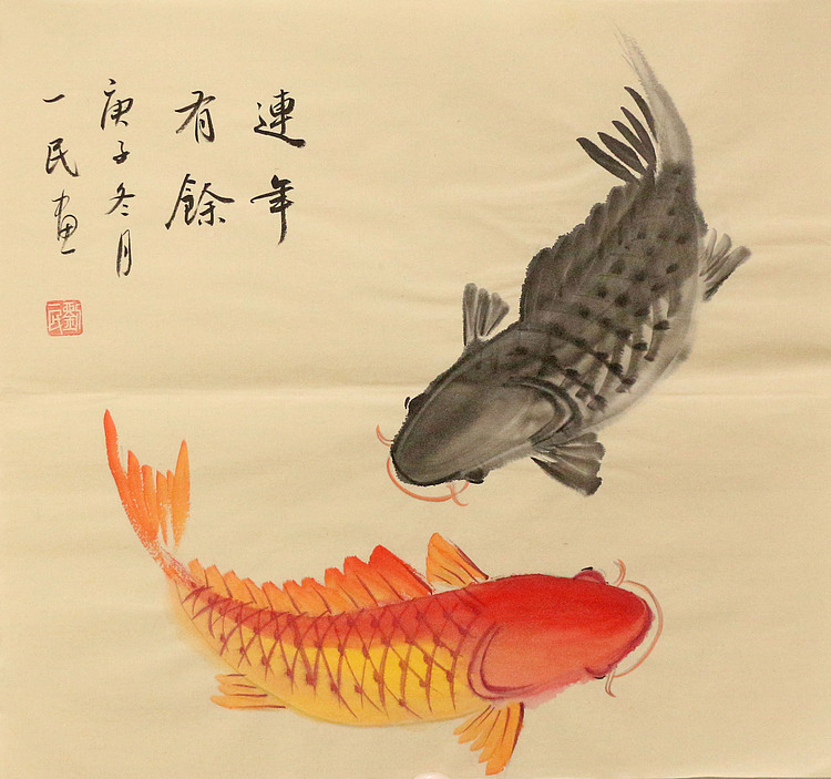斗方花鸟作品——画家刘一民