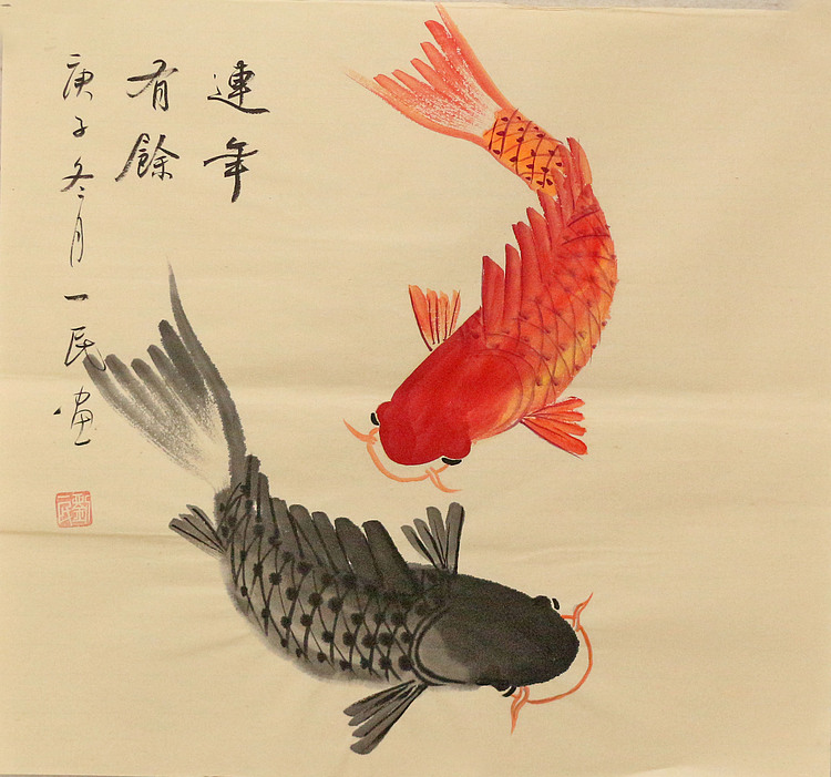 斗方花鸟作品——画家刘一民