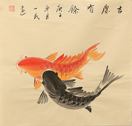 斗方花鸟作品——画家刘一民