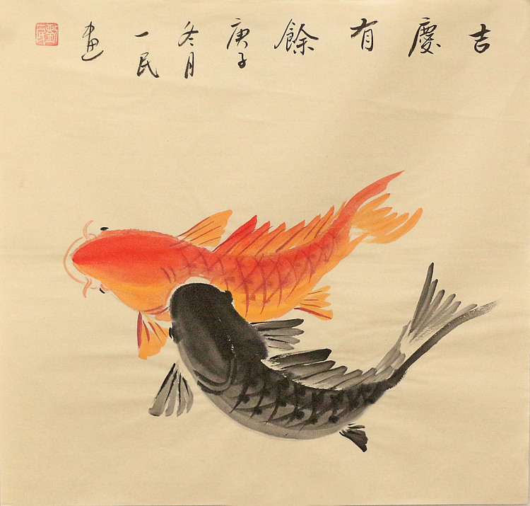斗方花鸟作品——画家刘一民