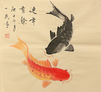 斗方花鸟作品——画家刘一民