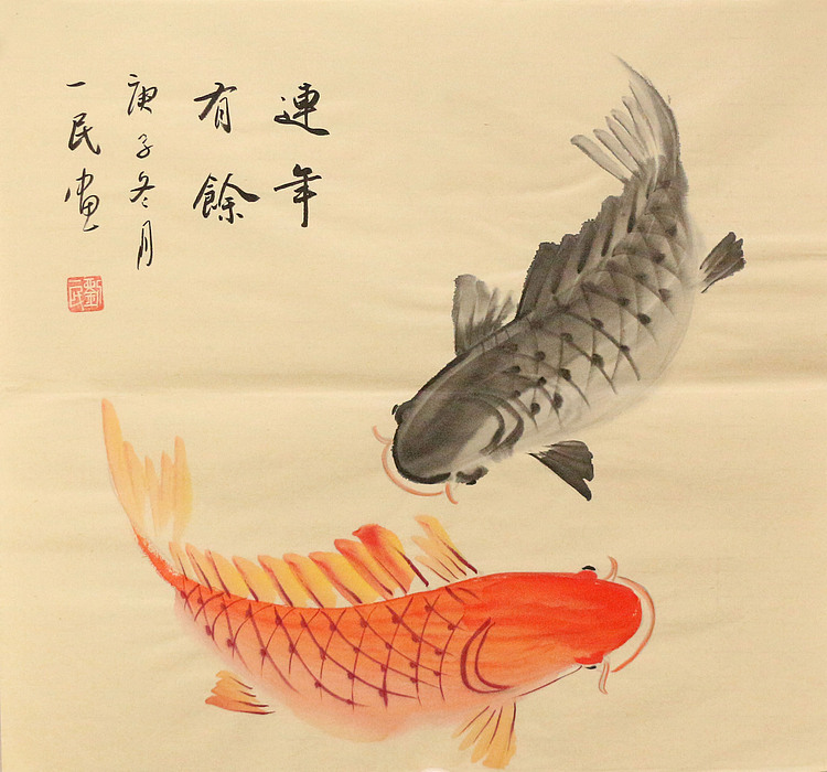 斗方花鸟作品——画家刘一民