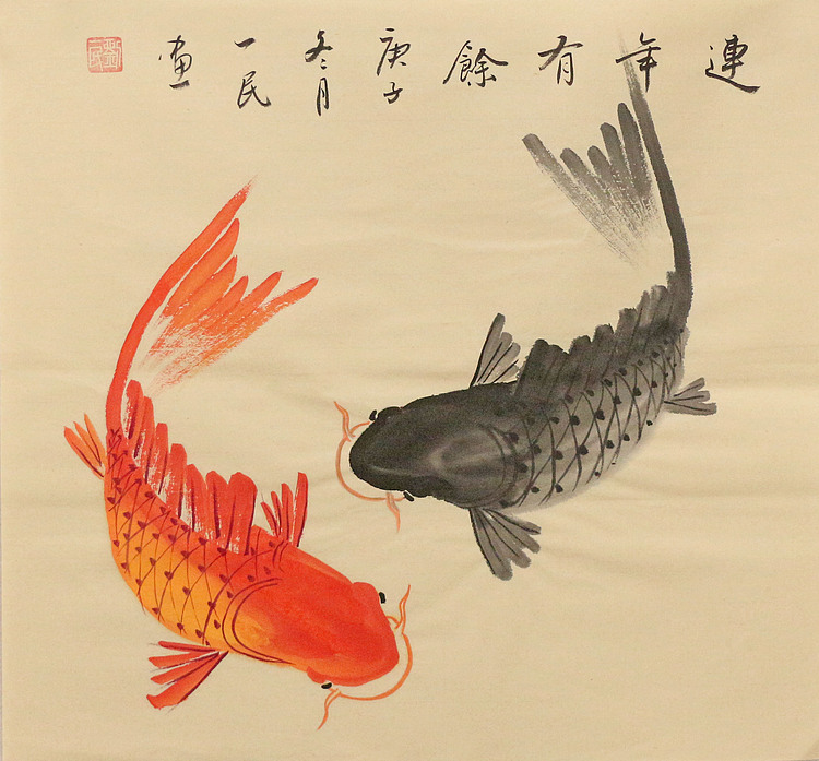 斗方花鸟作品——画家刘一民