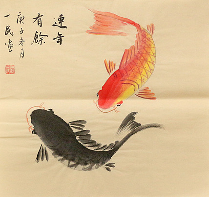 斗方花鸟作品——画家刘一民