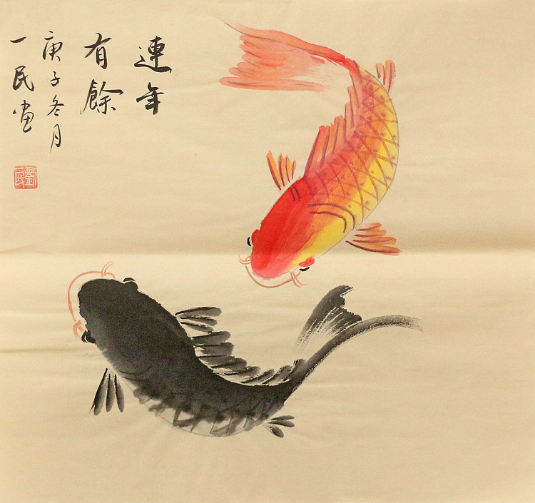 斗方花鸟作品——画家刘一民