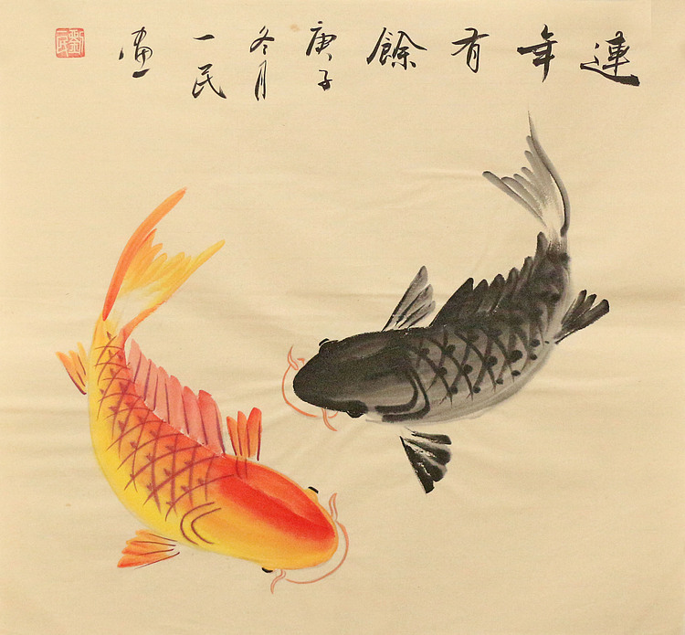 斗方花鸟作品——画家刘一民