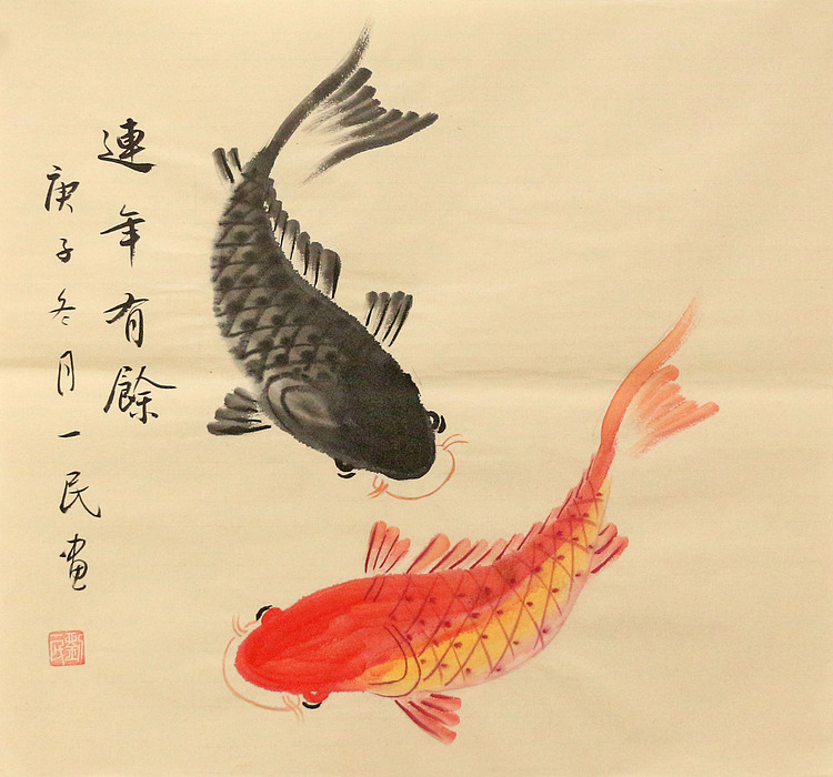 斗方花鸟作品——画家刘一民