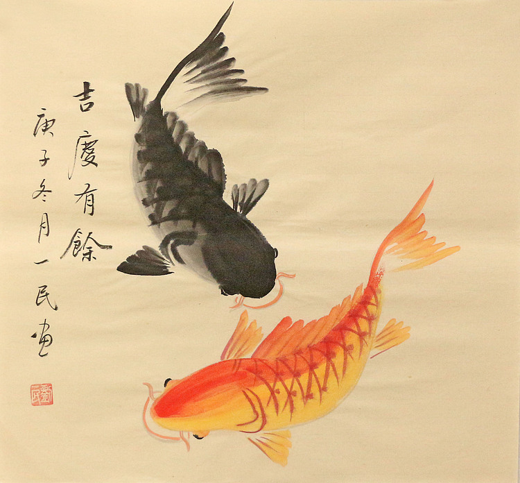 斗方花鸟作品——画家刘一民