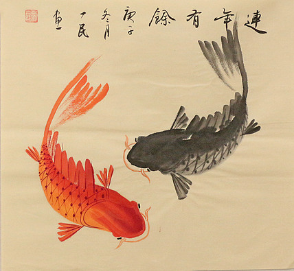 斗方花鸟作品——画家刘一民