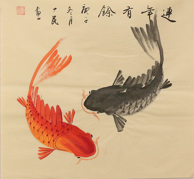 斗方花鸟作品——画家刘一民