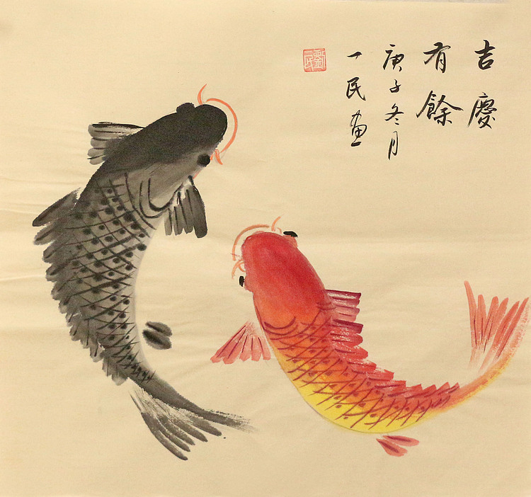 斗方花鸟作品——画家刘一民