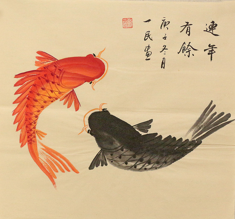 斗方花鸟作品——画家刘一民
