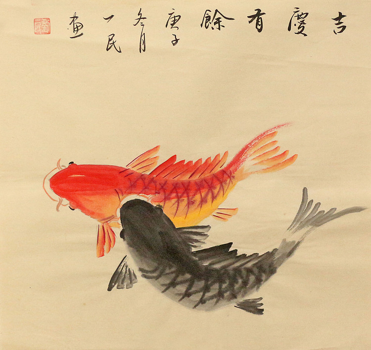 斗方花鸟作品——画家刘一民