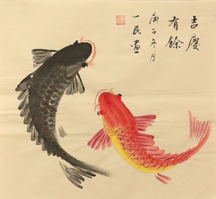 斗方花鸟作品——画家刘一民