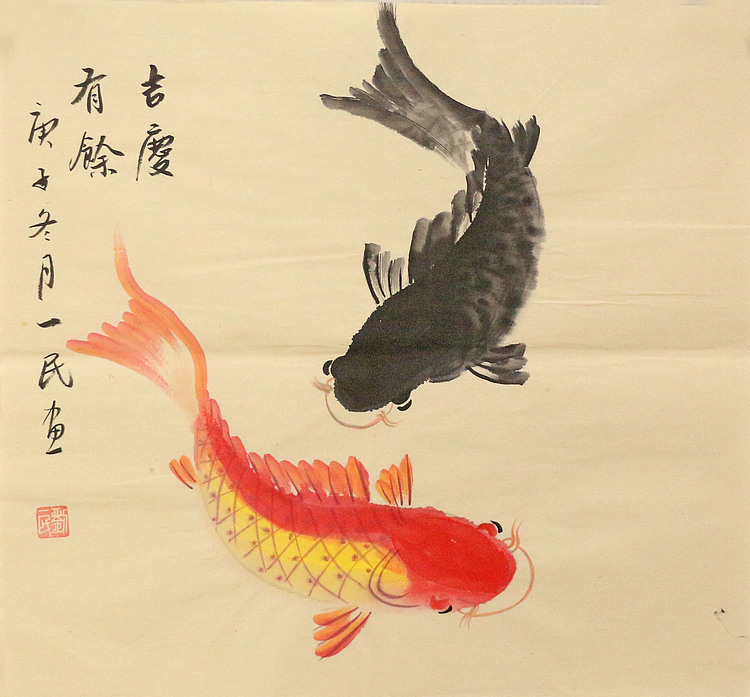 斗方花鸟作品——画家刘一民