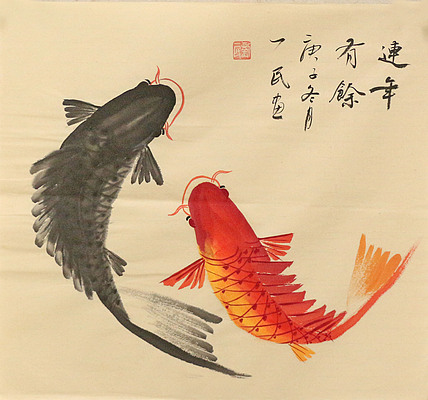 斗方花鸟作品——画家刘一民
