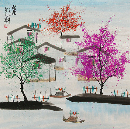 斗方水乡——画家诸明
