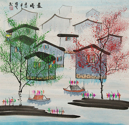 斗方水乡——画家诸明