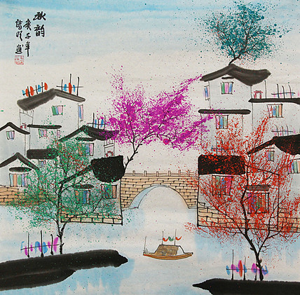 斗方水乡——画家诸明