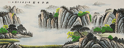 小六尺山水——画家吴泽