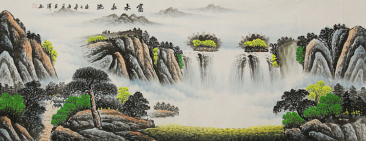 小六尺山水——画家吴泽
