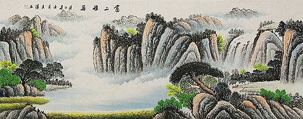 小六尺山水——画家吴泽