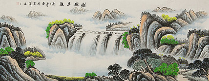小六尺山水——画家吴泽