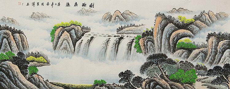 小六尺山水——画家吴泽