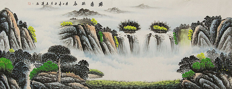 小六尺山水——画家吴泽