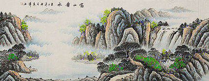 小六尺山水——画家吴泽