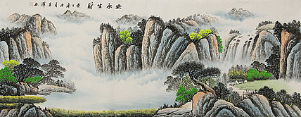 小六尺山水——画家吴泽