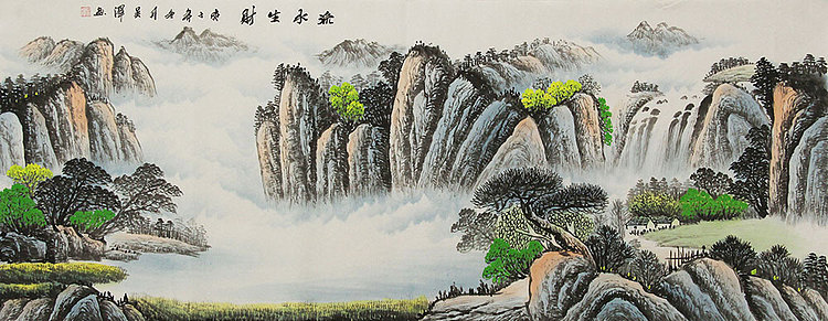 小六尺山水——画家吴泽