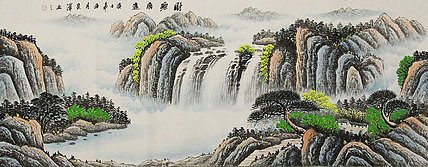 小六尺山水——画家吴泽