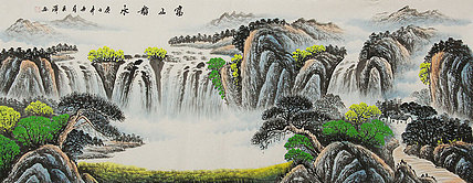 小六尺山水——画家吴泽