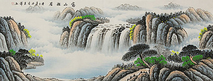 小六尺山水——画家吴泽