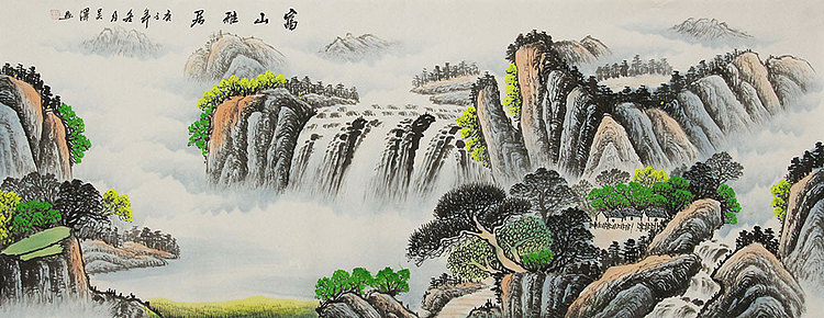 小六尺山水——画家吴泽