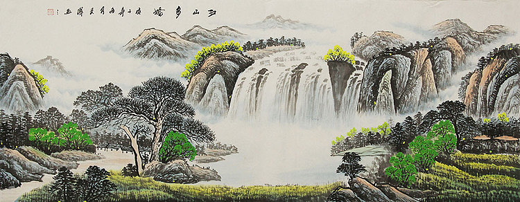 小六尺山水——画家吴泽