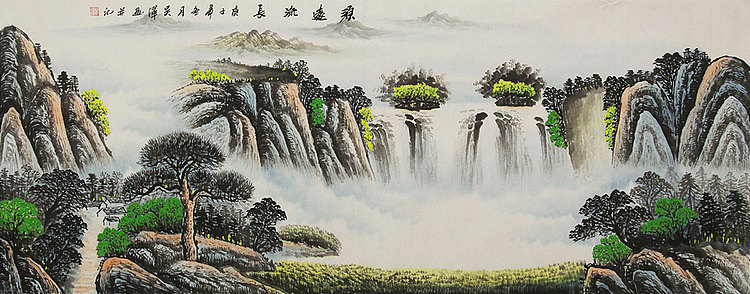小六尺山水——画家吴泽
