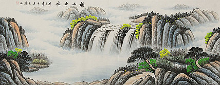 小六尺山水&mdash;&mdash;画家吴泽