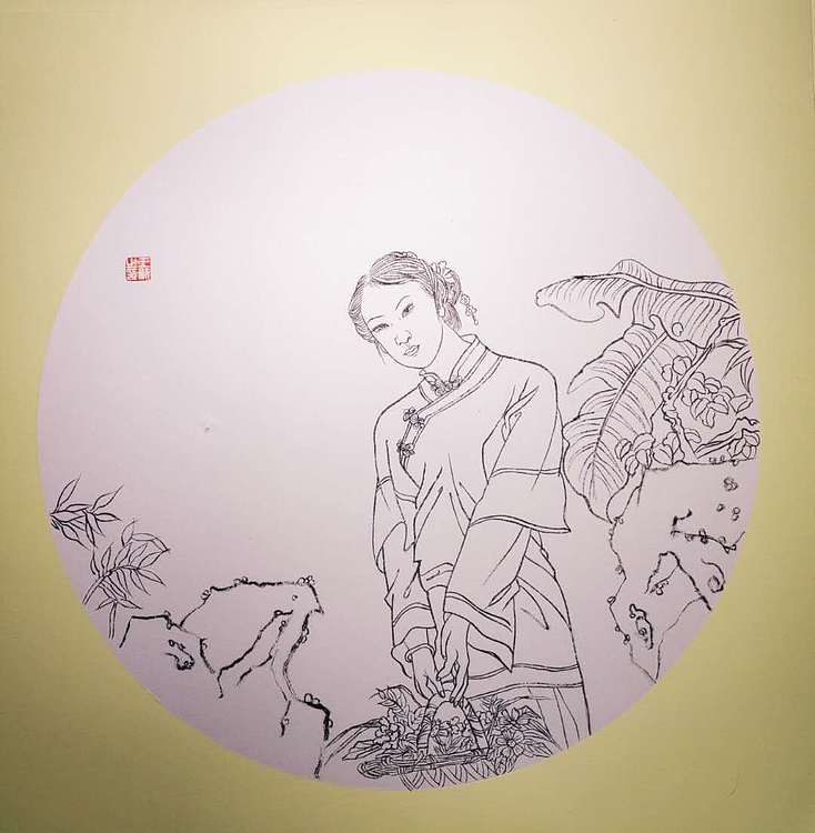 王新 仕女