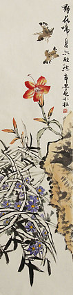 广西美术家协会会员，蒋小松 国画花鸟精品