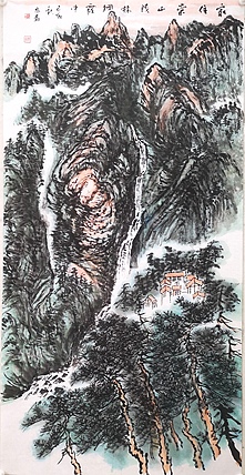 著名山水画家  贾恩磊