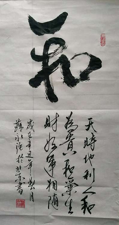 苏永强 中国书画家协会会员书法作品