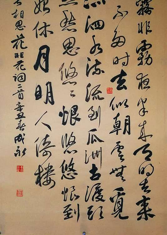 河北省书法家协会会员 李成永 白居易词  二首