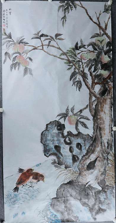 人大高研班 西安美协会员 来荣娜 花鸟画作品