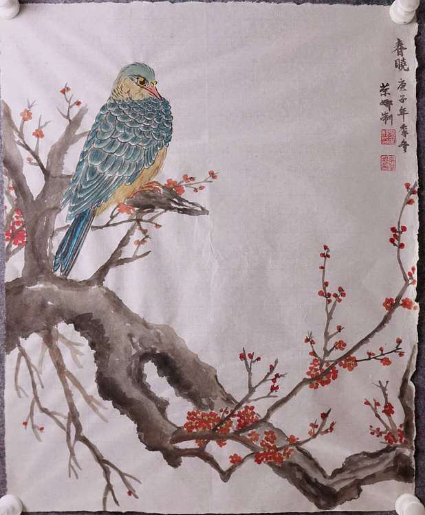 人大高研班 西安美协会员 来荣娜 花鸟画作品