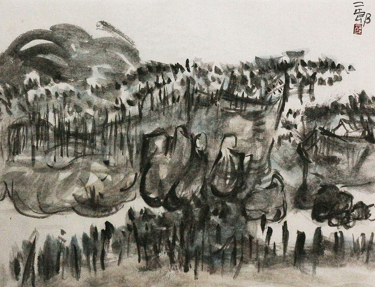 中国美协会员 ，著名文人画画家 丁晖明 国画